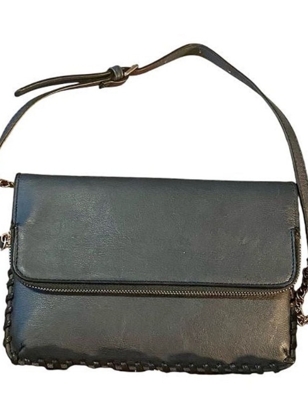 NWOT Urban Expressions Blue Faux Leather Crossbody Bag